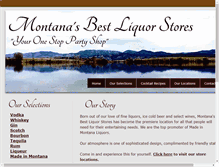 Tablet Screenshot of montanaliquorstores.com